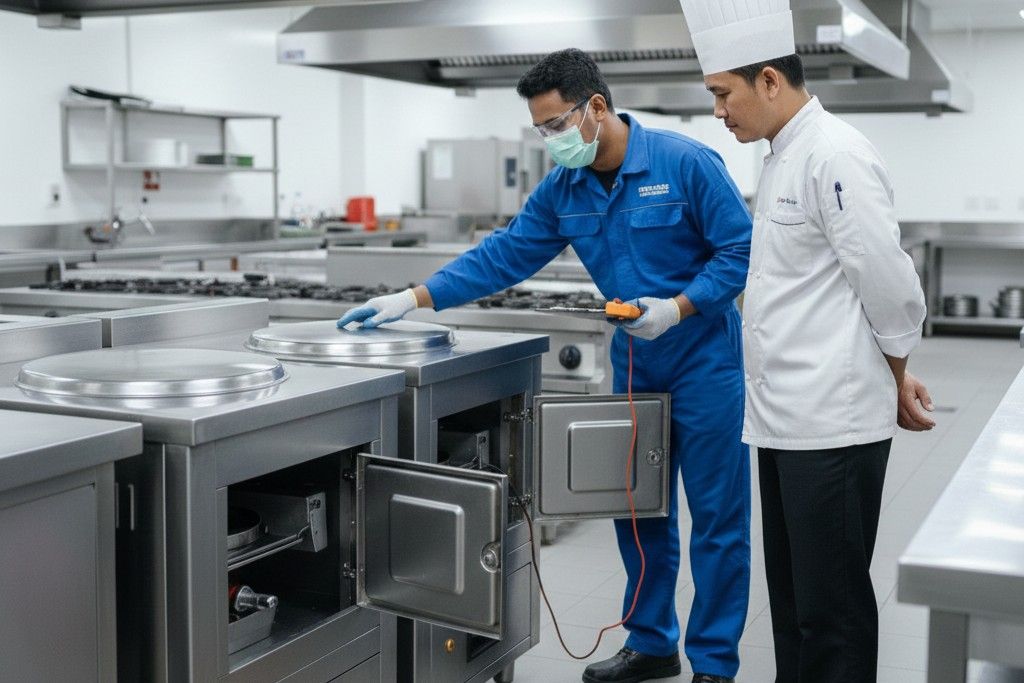 Rice Steamer Dapur Cepat Saji untuk Produksi Nasi Praktis